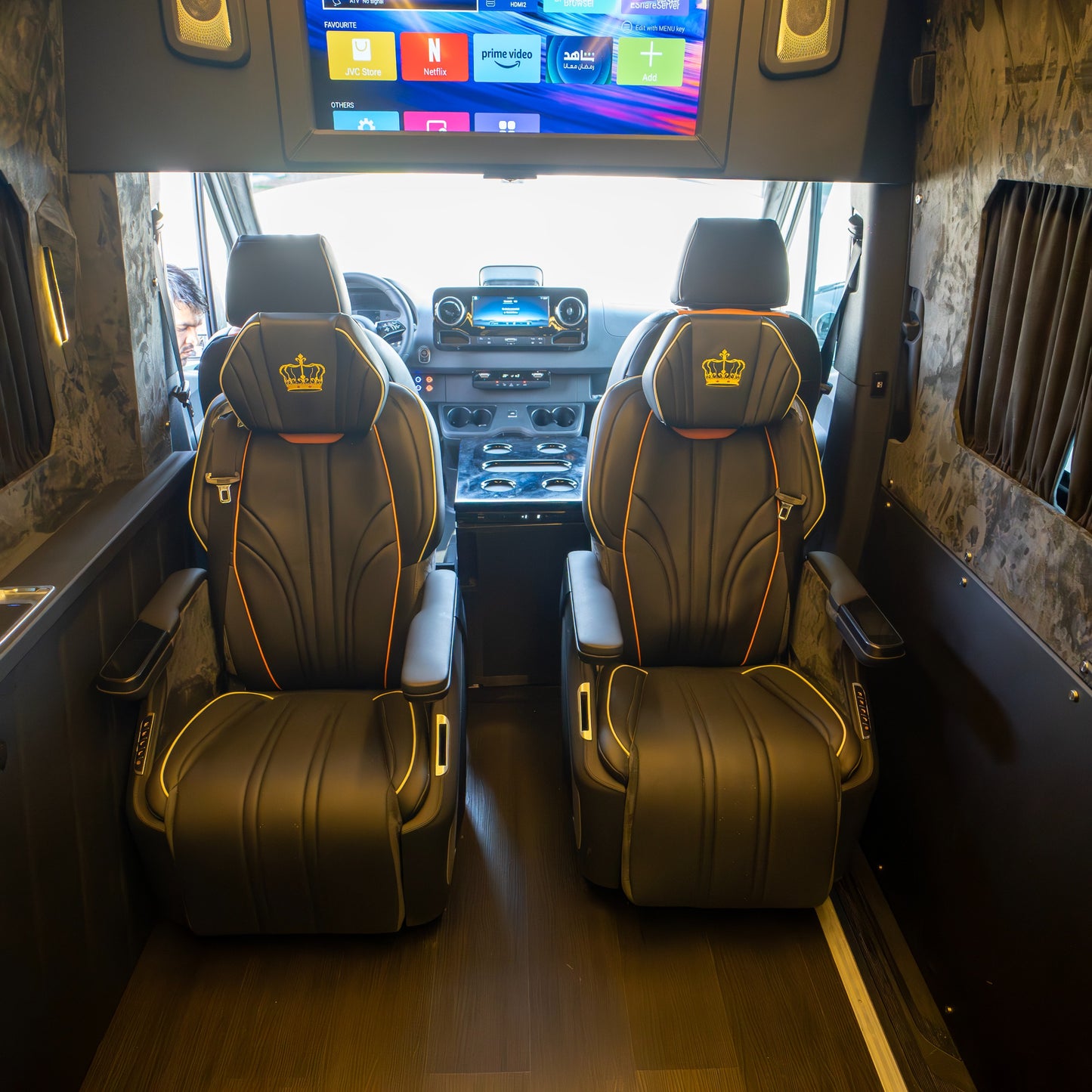 Royal Sprinter 9 Seater Behind Captain Seats View in Dubai