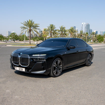 BMW 7-Series sedan with chauffeur in Dubai