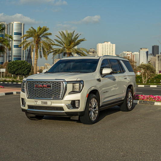 GMC Yukon Denali SUV with chauffeur in Dubai