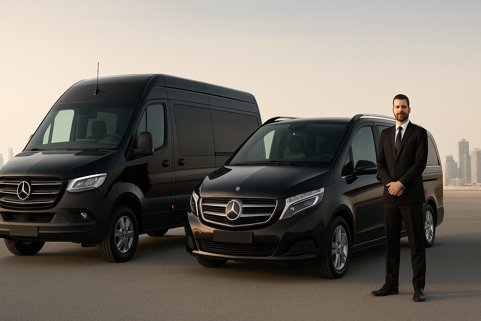 Hero Banner For Majlis Van the real Luxury Van Rental in Dubai 