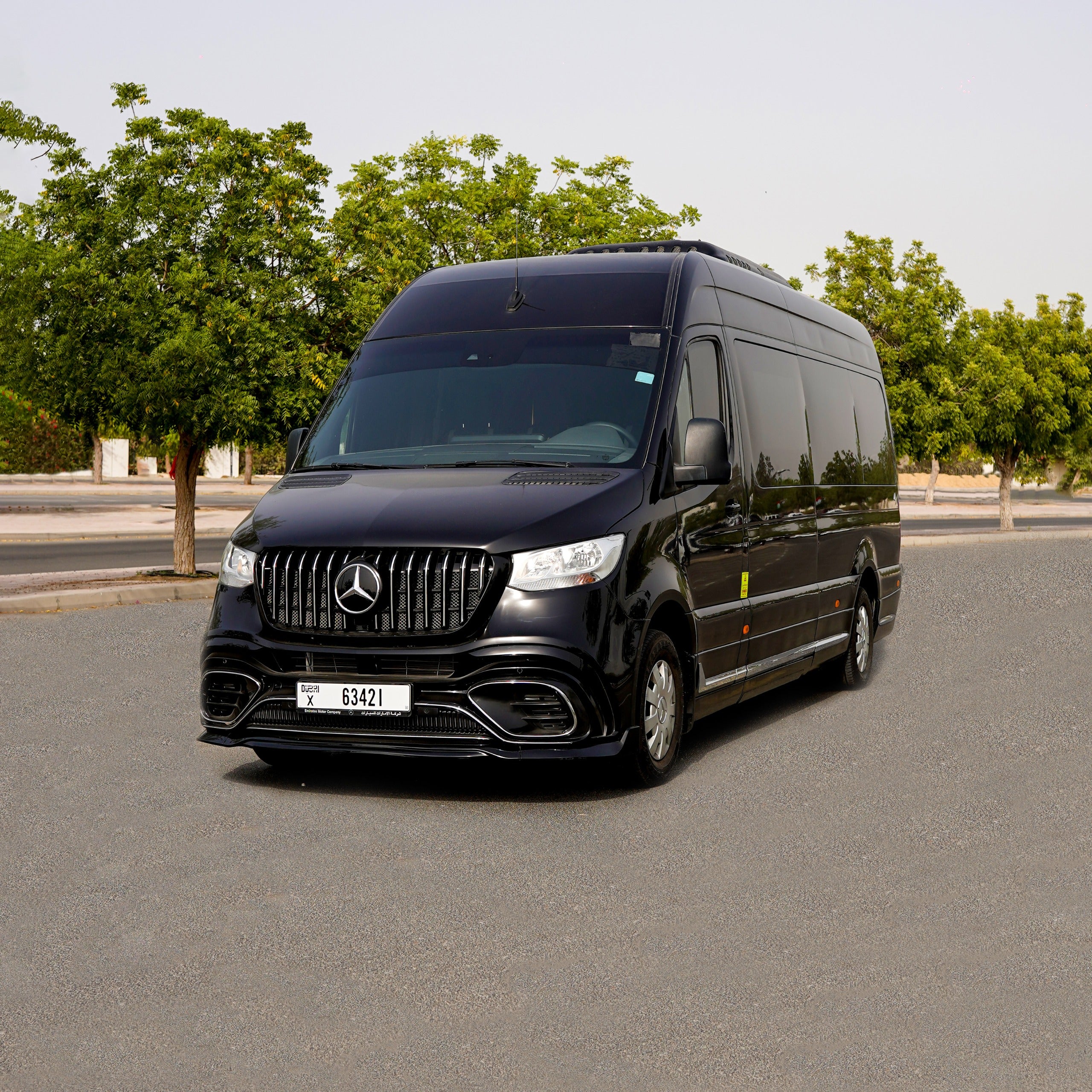Maybach Black Sprinter 14 Seater Chauffeur Service Dubai