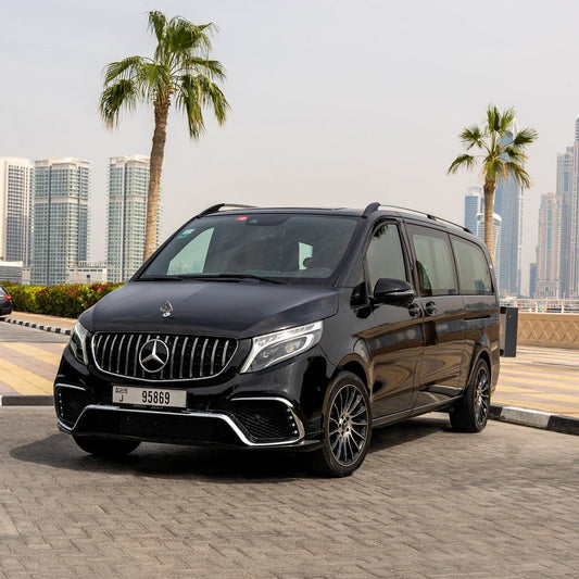 Front view of Maybach Falcon Edition V-Class in Dubai