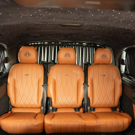 VIP leather seating inside Maybach Falcon Edition Mercedes V-Class