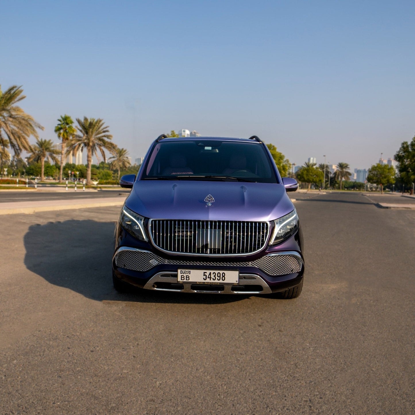 maybach lavender edition straight view in Dubai